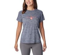 Columbia Zero Rules Graphic Crew, Camiseta técnica de Manga Corta Donna, Nocturnal Heather, Nature Rules,