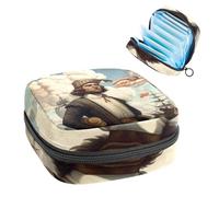 Columbus Day-73 - Kit primo ciclo mestruale per ragazze, salvaslip per tamponi, borsa mestruale con cerniera, organizer per tovaglioli sanitari