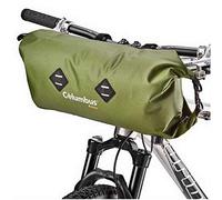 COLUMBUS - Handlebar Bag Green 9L. Borsa da Manubrio Bicicletta. Impermeabile, Leggera e Regolabile. Materiali Ecologici. Verde-Cachi.