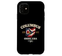 Columbus Ohio Design invecchiato Custodia per iPhone 11