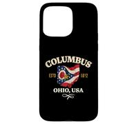 Columbus Ohio Design invecchiato Custodia per iPhone 15 Pro Max