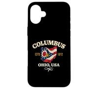 Columbus Ohio Design invecchiato Custodia per iPhone 16 Plus