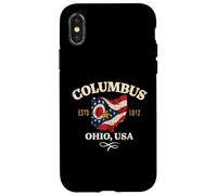 Columbus Ohio Design invecchiato Custodia per iPhone X/XS
