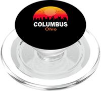 Columbus Ohio Vintage Sunset Retro City State USA PopSockets PopGrip per MagSafe