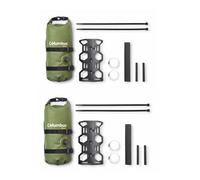 COLUMBUS- Set di 2 Fork Bag with Cage Green Borsa per Forcella