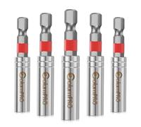 ColumPRO Set di 5 supporti magnetici per punte da trapano da 60 mm per punte per cacciavite.