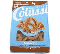 Colussi Frollini con miele e mandorle caramellate| Farina poco raffinata 100% italiana | Latte fresco e uova italiani | Sapore autentico | Buoni da inzuppare | Confezione riciclabile da 500 g