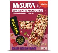 COLUSSI SpA Barretta Misura Protein Bar frutti rossi, 4 pezzi