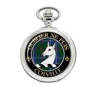 Colville Scottish Clan Crest Full Hunter Orologio da tasca