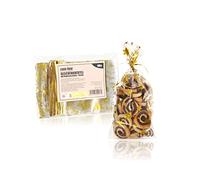 com-four® 100 Buste Trasparenti - Buste in cellophan Trasparente con Stelle - Buste per Alimenti - Buste con Fondo Trasparenti - Trasparenti con Fascette - Biscotti, Caramelle, generi Alimentari