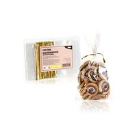 com-four® 100x Buste Trasparenti - Buste in cellophan Trasparente Come Buste per Alimenti - Fondo Trasparente - Strisce di Rilegatura - bustine per Biscotti, Dolci e generi Alimentari
