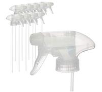 com-four® 10x Accessorio per flaconi Spray - Testina Spray in plastica Riciclata - spruzzatore con Filetto - Ricambio Spray 28/400 (Trasparente)