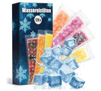 COM-FOUR® 120 sacchetti per ghiaccioli da 80 ml, Mini sacchetti freezer | Stampi per ghiaccioli fatti in casa con smoothie - succhi e purea di frutta - Sacchetti con chiusura zip