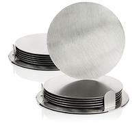 COM-FOUR® 14 pezzi Set sottobicchieri con supporto, sottobicchieri