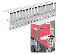 com-four® 16x Clip per tovaglie Premium in Acciaio Inossidabile - Clip da Tavolo con Molla per tavoli con Spessore da 2,7 a 5,5 cm - Clip per tovaglie antiruggine per Interni ed Esterni