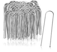 COM-FOUR® 200x ancoraggi a terra in acciaio rivestito - robusti picchetti per il fissaggio di pile e pellicole per erbacce - ancoraggi a terra per giardino e campeggio (200 pezzi - 150x25x3mm)