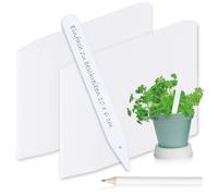 com-four® 200x Etichette per Piante con Matita - Etichette a innesto 12 cm per stanze, balconi, Giardini - Tappi per Piante per etichettatura - Tappi di Coltivazione (200 Pezzi - Bianco - 12cm)
