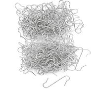 COM-FOUR® 200x Gancio per decorazioni di alberi di Natale - Doppio gancio per decorazioni da appendere all'albero di Natale - per ciondoli