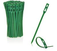 COM-FOUR® 200x raccoglitore per piante - raccoglitore per piante verde - raccoglitore universale - raccoglitore per fiori - lega arbusti e stabilizza piante - 10 cm (10 centimetri)