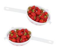 COM-FOUR® 2x colino con manico, colino per scolare la pasta