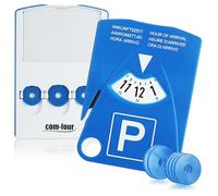 com-four® 2X Disco di parcheggio con Supporto per Biglietto di parcheggio