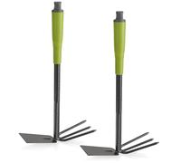 COM-FOUR® 2x Garden Double Hoe, Robusto attrezzo da giardino