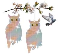 COM-FOUR® 2x gufo fittizio, deterrente per uccelli amico degli animali