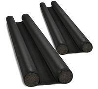 com-four® 2x paraspifferi tagliabili per porte standard, guarnizione inferiore, paraspifferi con doppio isolamento, protezione dal freddo, risparmio energetico e isolamento acustico (002 pezzi)