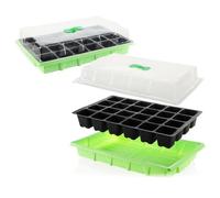 com-four® 2x set di coltivazione per la coltivazione di piccole piante - per fiori, frutta e verdura (Set di coltivazione 7)