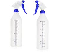com-four® 2x Spruzzatore a pompa a 360 gradi resistente agli agenti chimici con filettatura 28/400 per grassi minerali a base di silicone (bianco blu)