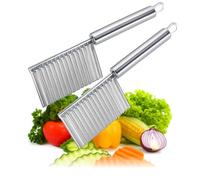 COM-FOUR® 2x taglierini ondulati, coltello seghettato in acciaio
