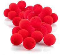 com-four® 36x Naso da Clown in Schiuma - Accessori per Costumi per Carnevale, Costumi, Feste di Compleanno per Bambini, Promozioni, Campagne - Naso Ciuccio - Ø 5 cm (rosso 36)