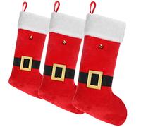 com-four® 3X Calze di Babbo Natale Premium XL da riempire, Calze Befana