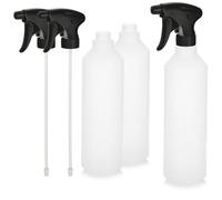 com-four® 3X Flacone Spray con Testina Spray Regolabile, Atomizzatore