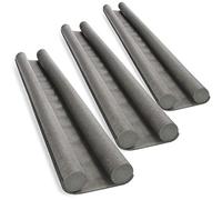 COM-FOUR® 3x paraspifferi per la porta - guarnizione inferiore della porta - paraspifferi con doppia guarnizione - protezione da correnti d'aria e rumore - 86 cm