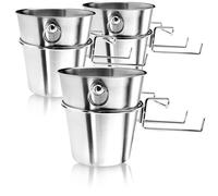 com-four® 3x Secchiello per Champagne con Supporto da Tavolo