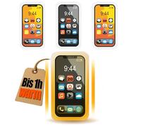 com-four® 4 scaldamani riutilizzabili con design smartphone, cuscinetti riscaldanti per giornate fredde e da portare con sé