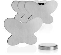 com-four® 4 x peso della tovaglia, peso della tovaglia in acciaio inox, pinza magnetica per tovaglie, circa 55g