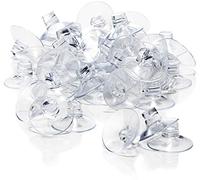com-four® 40x Ventosa con Fessura per Cavo per Lucine e Decorazioni | robusti pomelli per finestra per fissaggio a finestra per Natale - Pasqua - autunno - Capodanno