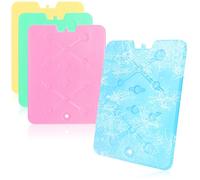 com-four® 4X Borsa refrigerante Extra Piatta - salvaspazio e Ideale per frigobox e Borsa frigo - Grande Elemento refrigerante - Borsa refrigerante (04 Pezzi - Grandi)