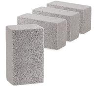 COM-FOUR® 4x Pietra per la pulizia della griglia - pietra pomice per la pulizia di varie superfici - raschietto per padelle riutilizzabile (04 pezzi - Pietra per la pulizia della griglia)