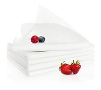 COM-FOUR® 5x garza, panno passante e panno per gnocchi, panni classici a trama fine in bianco, riutilizzabili, ad alta resistenza alla trazione anche con elevata umidità (05 pezzi - bianco)