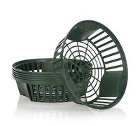 com-four® 6 cestini per piante per bulbi da fiore, vaso per fioriera di propagazione per piantare e conservare piante a bulbo, cesto per cipolle verdi (06x ciotola per fioriera verde - 21,5 cm)