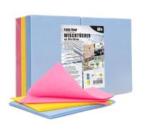com-four® 60x asciugamani per la casa - panni per la pulizia estremamente assorbenti e resistenti in viscosa - salviette multiuso in 3 colori - riutilizzabili (30x38-60 pezzi - 3 colori)