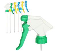COM-FOUR® 6x attacco spray in 3 colori - testina spray filettatura 28/400 - attacco per flaconi spray con guarnizione NBR per spruzzare acqua (NBR - 3 colori)