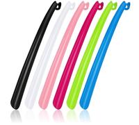 com-four® 6X Calzascarpe Extra Lungo (42 cm) - Aiuto per calzare Scarpe in plastica Robusta con Foro per appenderlo - per Indossare Le Scarpe Senza Fatica! (06 Colori - 42 cm)