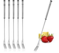 COM-FOUR® 6x Forchette per fonduta in acciaio inossidabile