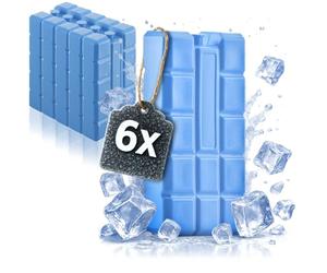 com-four® 6x Ghiaccio per Borsa - Siberini per Frigo Portatile e Borsa Termica - Mattonelle Refrigeranti per Casa e Tempo Libero