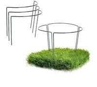 COM-FOUR® 6x portafiori, supporto perenne per fiori (altezza: 35 cm) - supporto per rose, supporto per piante per viti, piante perenni, anello rotondo perenne per giardino, balcone, terrazza