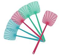 COM-FOUR® 6X scacciamosche in plastica - repellente per insetti - controllo dei parassiti in colori vivaci - repellente per zanzare leggero e flessibile (06 pezzi - 44,5 cm)
